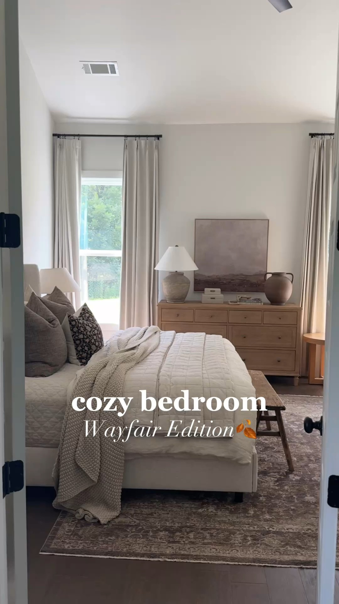 #ad here are my cozy bedroom essentials from @Wayfair 🤎 Everything from my upholstered bed to my new electric fireplace make this primary bedroom feel like a warm and inviting retreat! It’s my favorite room in our home!

#WayfairPartner #wayfair

#LTKHome #LTKSaleAlert #LTKSeasonal