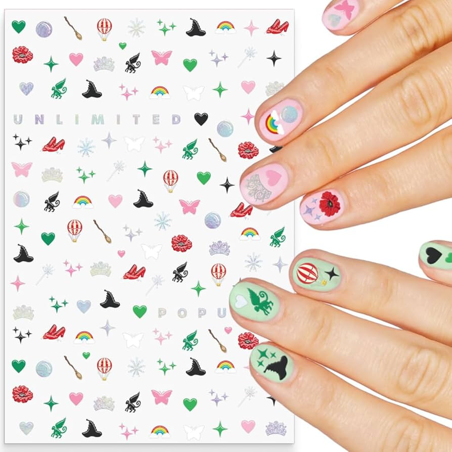 xo, Fetti Pink + Green Witch Nail Stickers - 604 pcs. | Birthday Decorations, Cute Girl Party Fav... | Amazon (US)