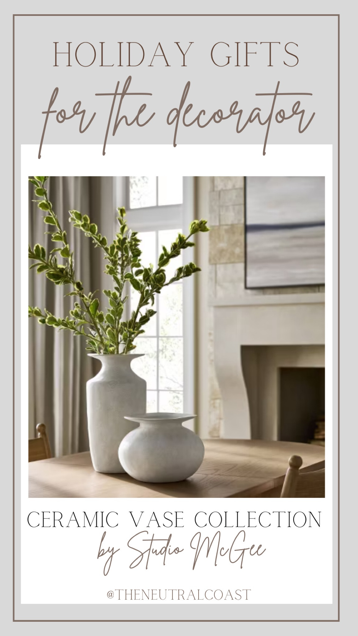 This exaggerated rim ceramic vase collection will elevate your space in an instant.  A High end look for way less. Each vase is under $30! 

Target finds. Studio McGee. Target decor. Target home. White decor.  Neutral decor 

#LTKHome #LTKGiftGuide #LTKFindsUnder50