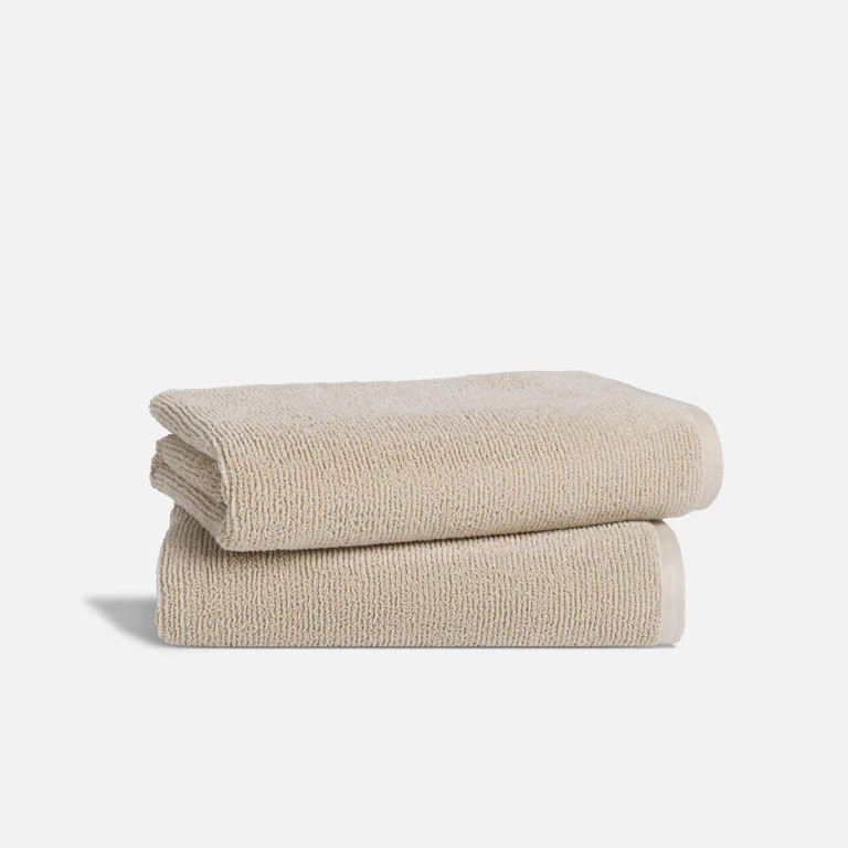 Organic Ribbed Bath Towels | Brooklinen