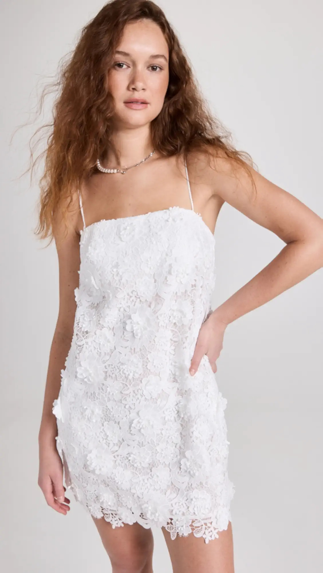 Raie Lace Flower Mini Dress | Shopbop