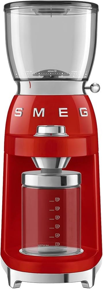 SMEG CGF11 Retro-Style Coffee Grinder \u2013 Burr Mill with 30 Grind Settings, Stainless Steel Co... | Amazon (US)