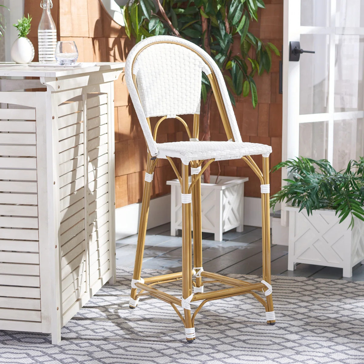 Andaz Aluminum Outdoor 30.00'' Bar Stool | Wayfair North America