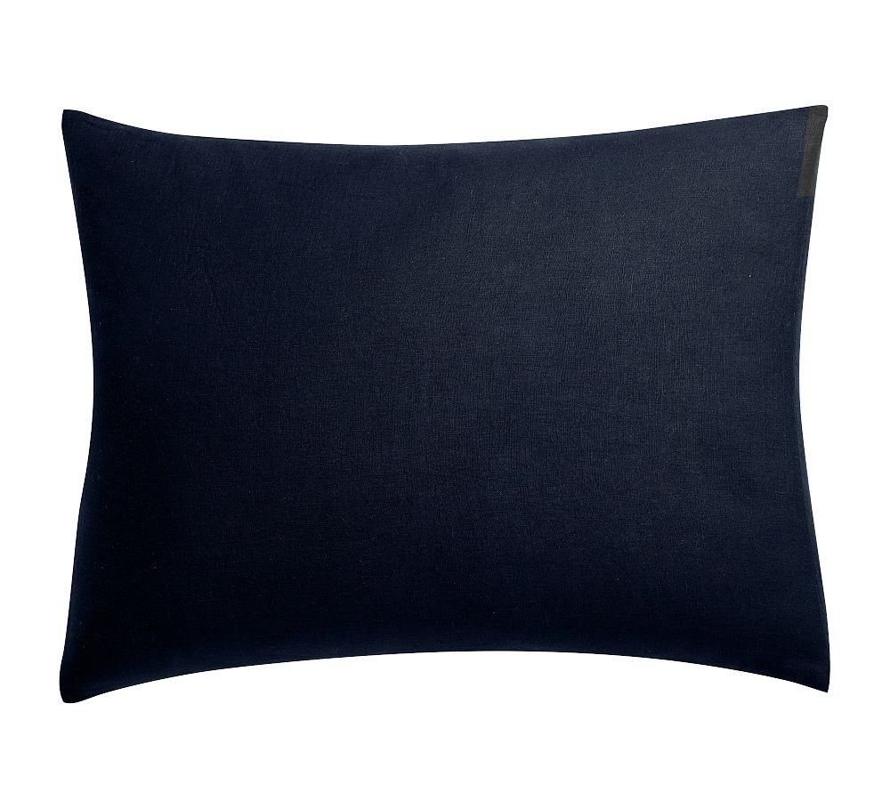 Classic Belgian Flax Linen Knife Edge Sham | Pottery Barn (US)
