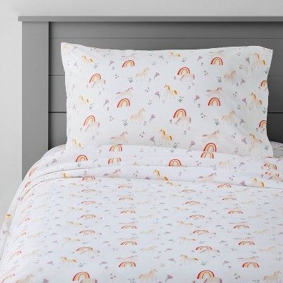 Unicorn Cotton Sheet Set - Pillowfort™ | Target