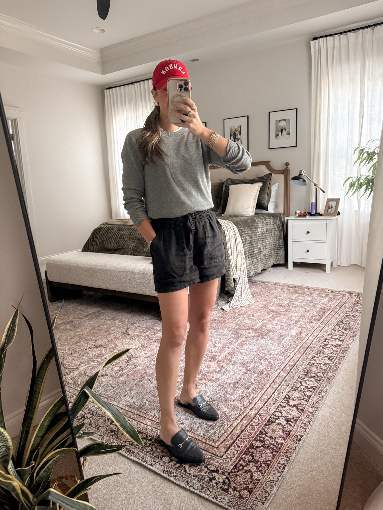 Easy summer-to-fall mom outfit 🍂

Amazon lightweight sweater + Quince linen shorts + loafers + a baseball cap. A simple transitional outfit for warm fall days.

Sizing: Amazon sweater: S | Quince shorts: S — I wish I had gone with an XS.

Use my Quince code INFG-26LINENANDLIGHTCO10 for 10% off your first order.

#LTKStyleTip #LTKSeasonal #LTKMomStyle #LTKFallStyle #LTKAmazonFinds

#LTKmomlife #LTKootd #LTKgrwm