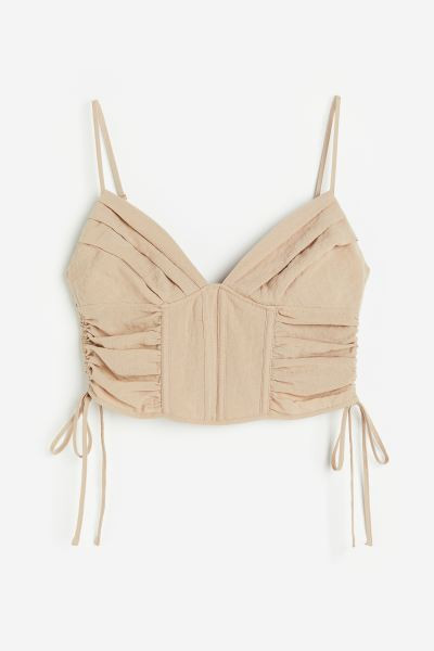 Cropped corset top | H&M (UK, MY, IN, SG, PH, TW, HK)