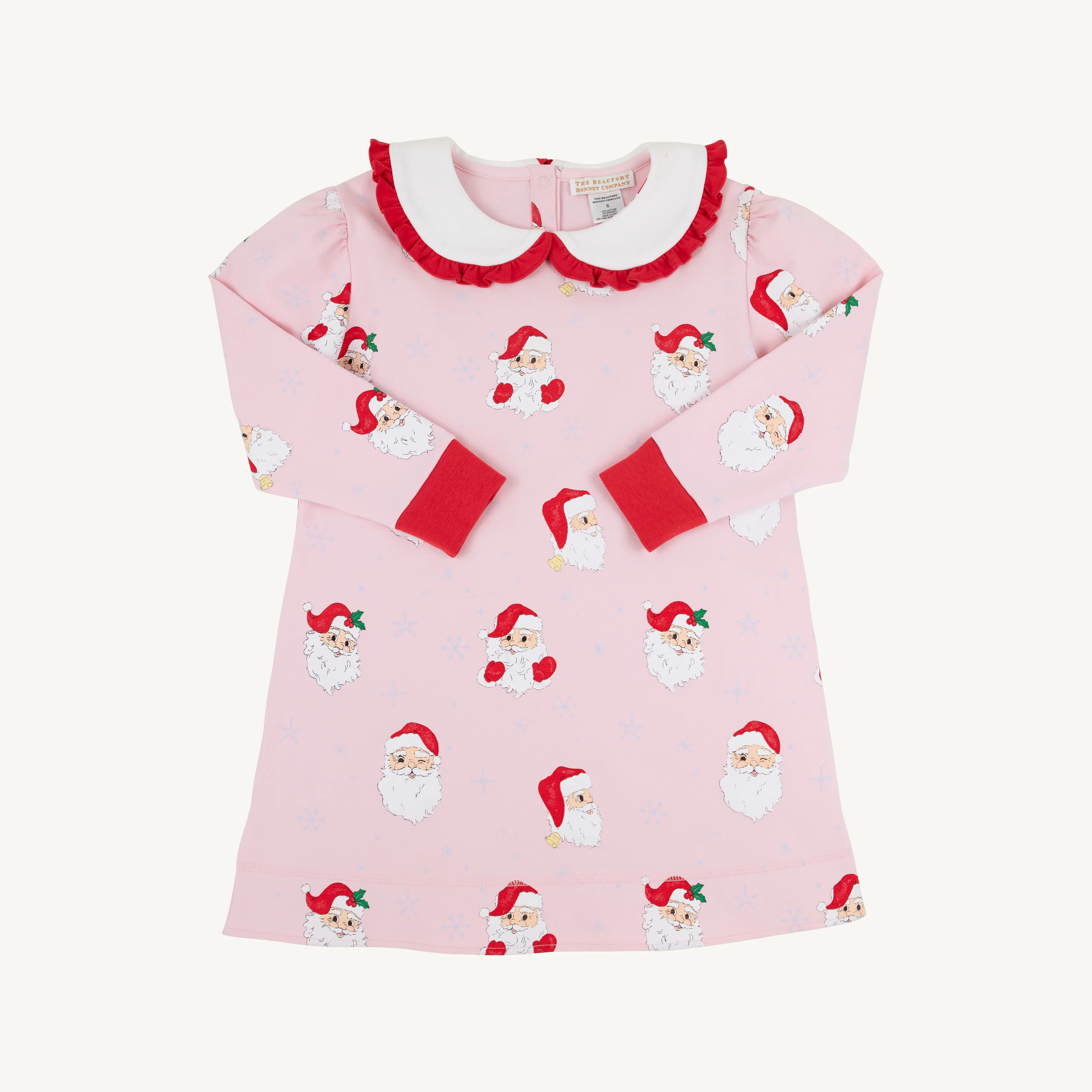 Maude's Ruffle Cassidy Comfy Crewneck Dress - Dear Santa (Palm Beach P | The Beaufort Bonnet Company