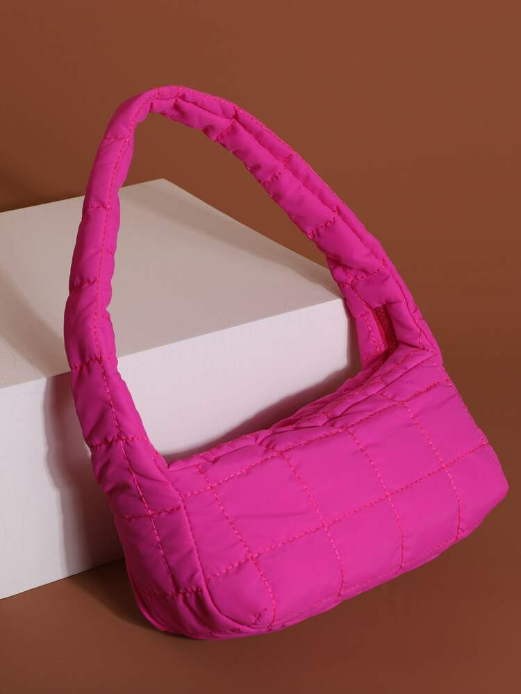 Minimalist Quilted Shoulder Bag | SHEIN