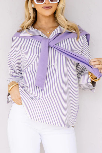 City Streets Purple Sleeveless Shoulder Wrap | The Willow Tree