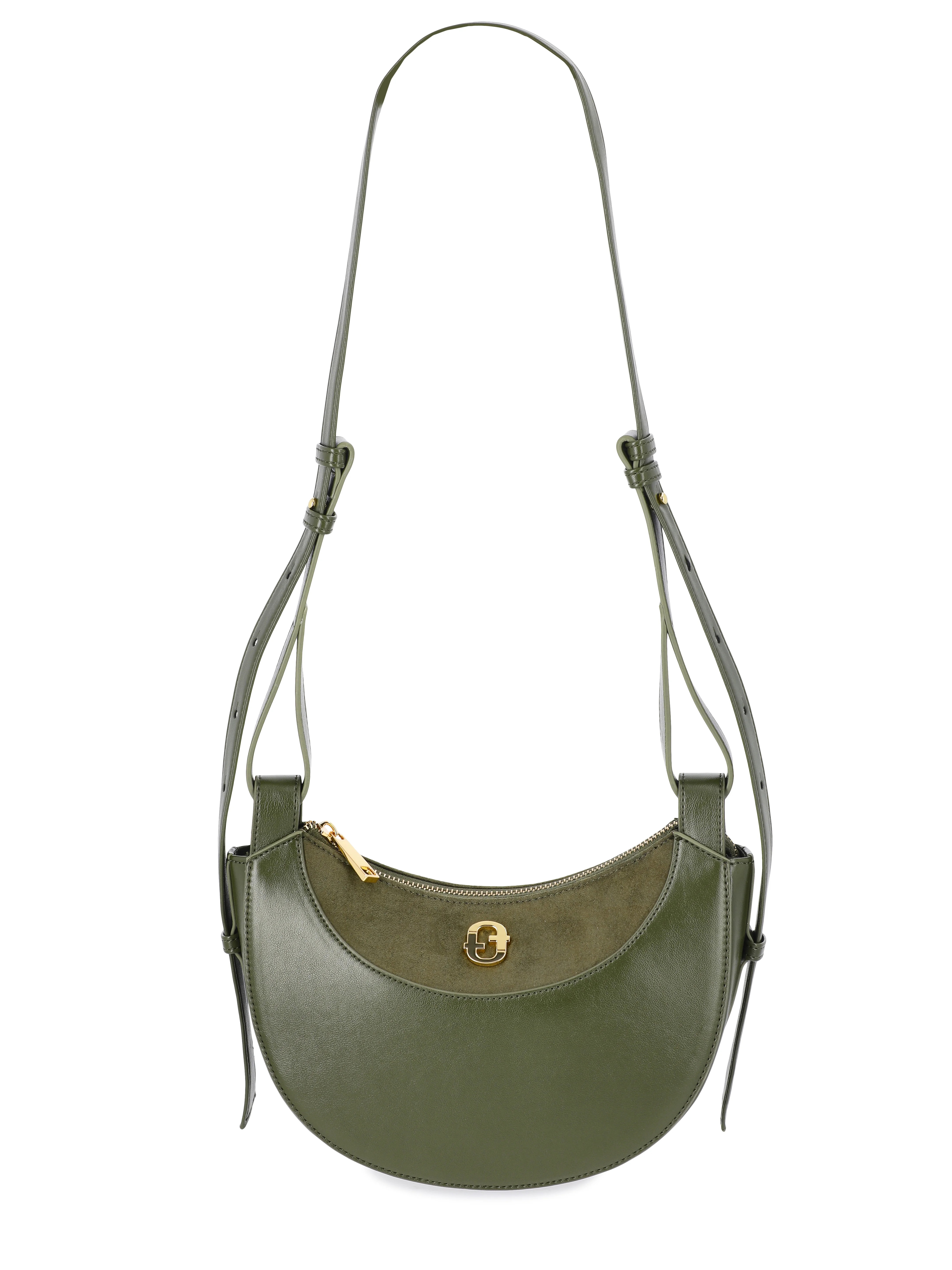 Time and Tru Women's Olivia Crossbody, Dark Olive | Walmart (US)