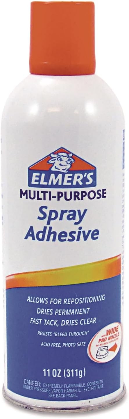 Elmer's Multi-Purpose Craft Spray Adhesive Glue, 11oz | Amazon (US)