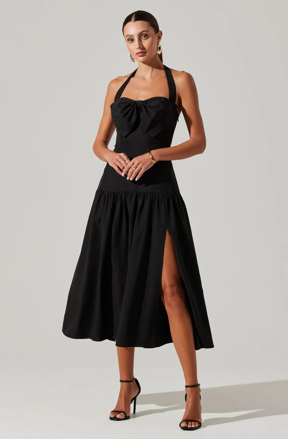 Adara Halter Midi Dress | ASTR The Label (US)