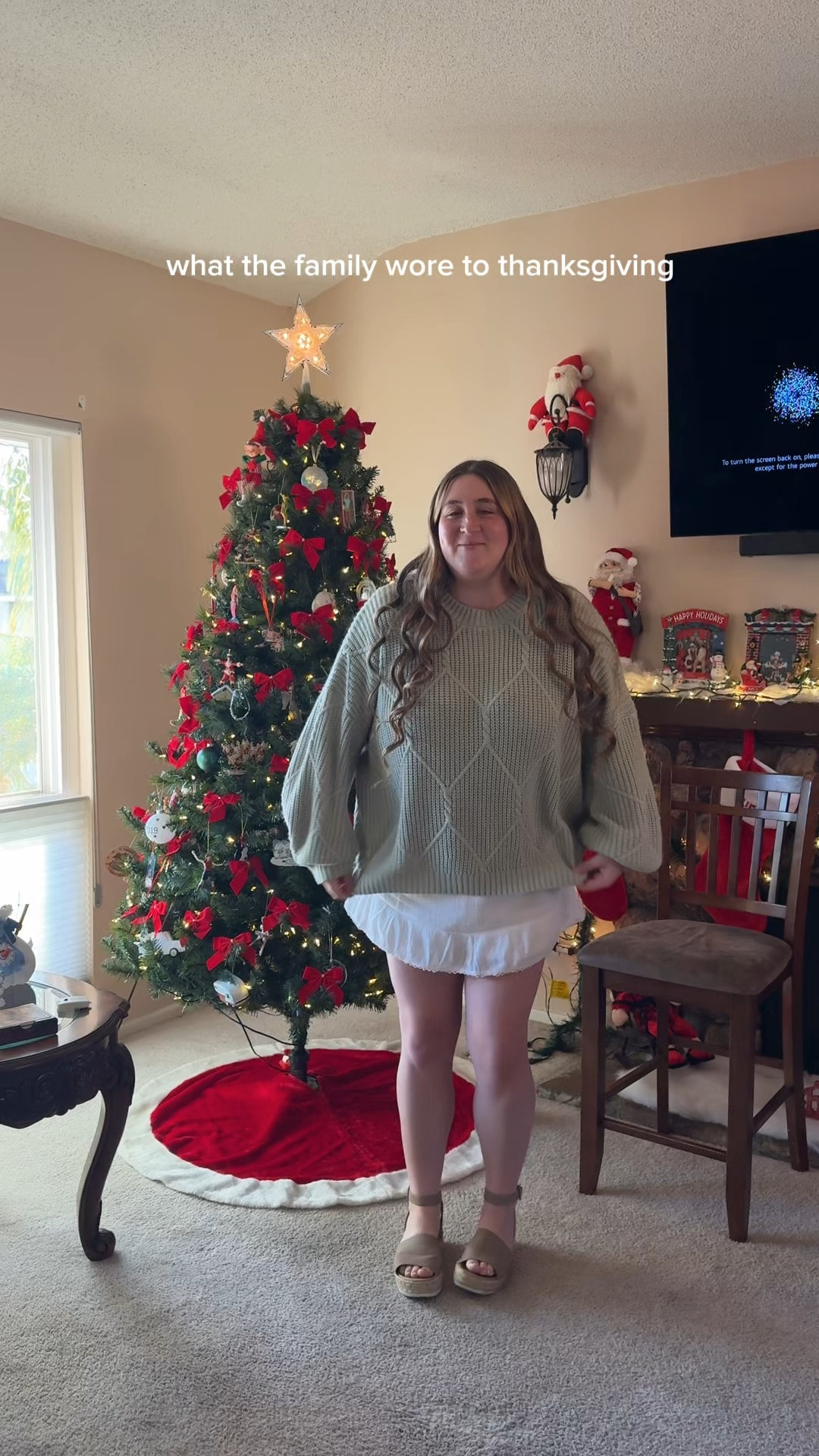 My thanksgiving outfit and everything else included. Super comfy and cozy! Sweater: XL
Skirt: Large ( linked a similar one)

#LTKHoliday #LTKGiftGuide #LTKCyberWeek