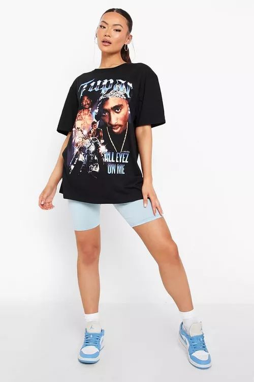 Tupac Oversized Band T-shirt | Boohoo.com (US & CA)