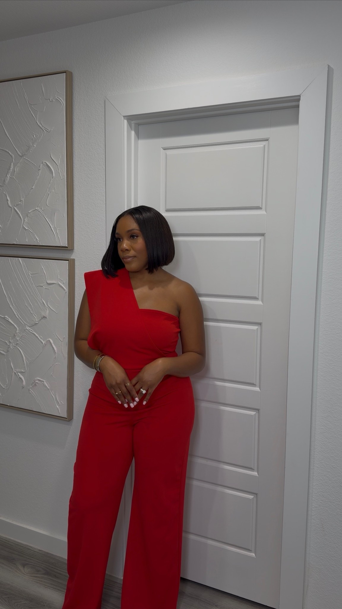 Red jumpsuit 

#LTKootd #LTKValentine