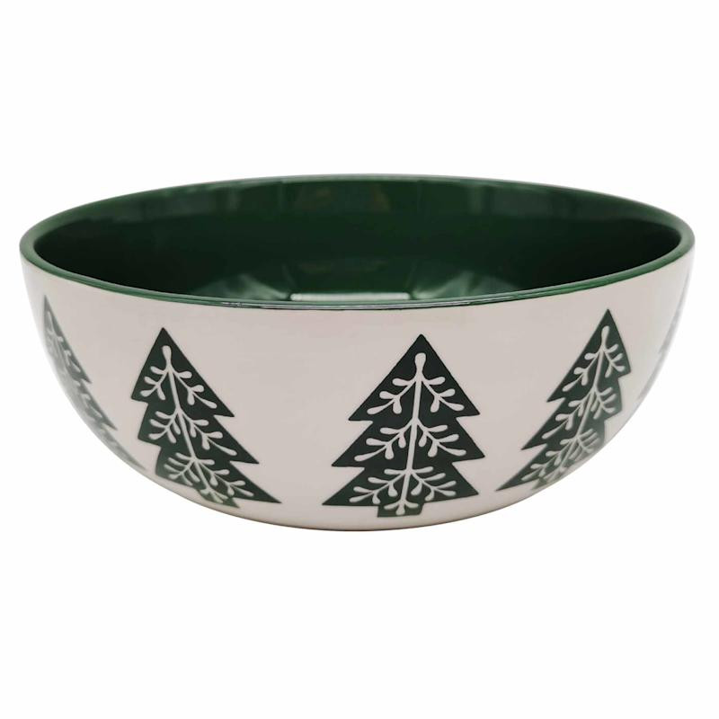 Honeybloom Tree Cereal Bowl White/Green 8.75In | At Home