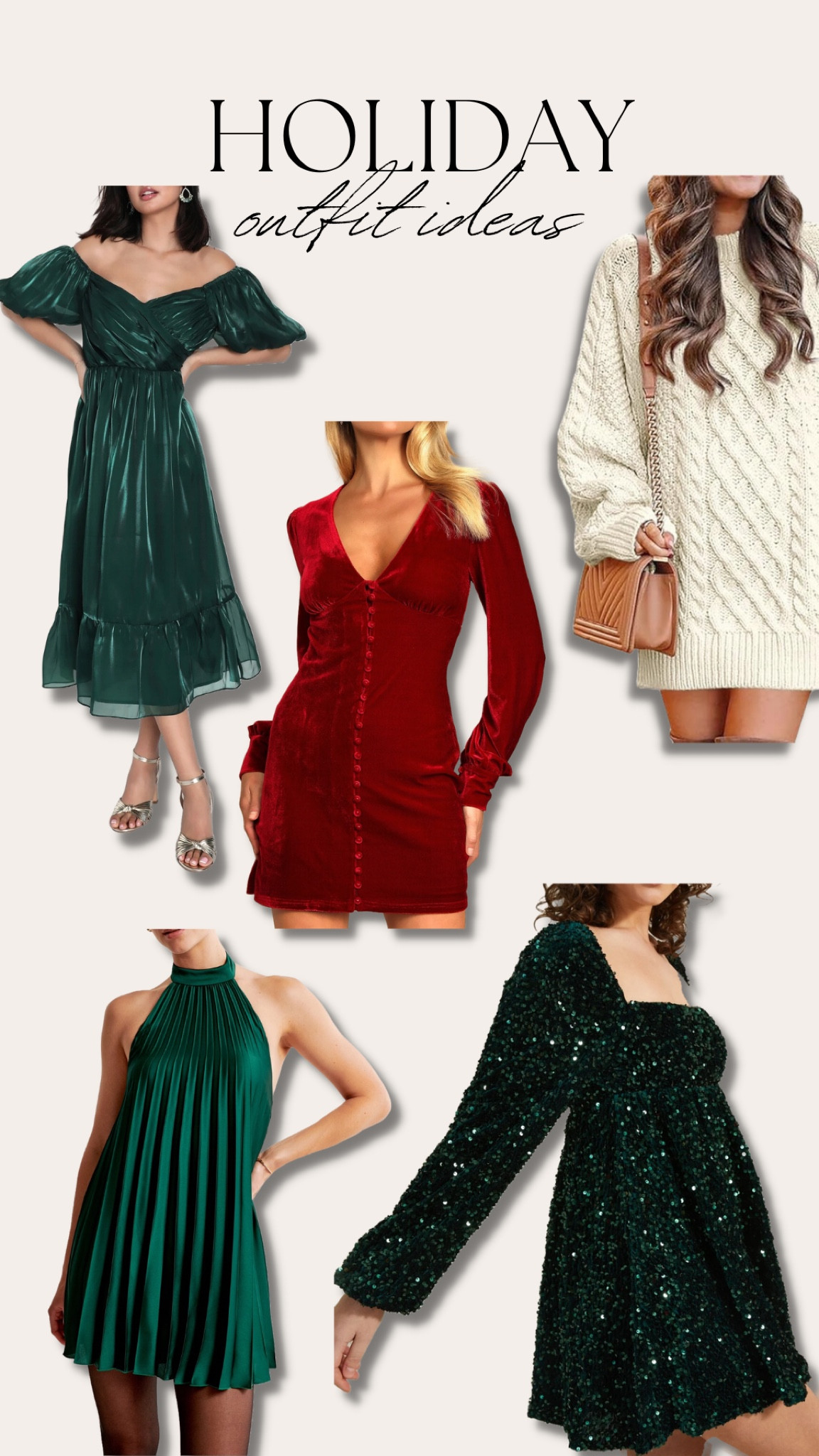 Holiday dress inspiration 🫶🏼🎄 #christmasdresses #christmasstyle #holidaystyle

#LTKstyletip #LTKHoliday #LTKSeasonal