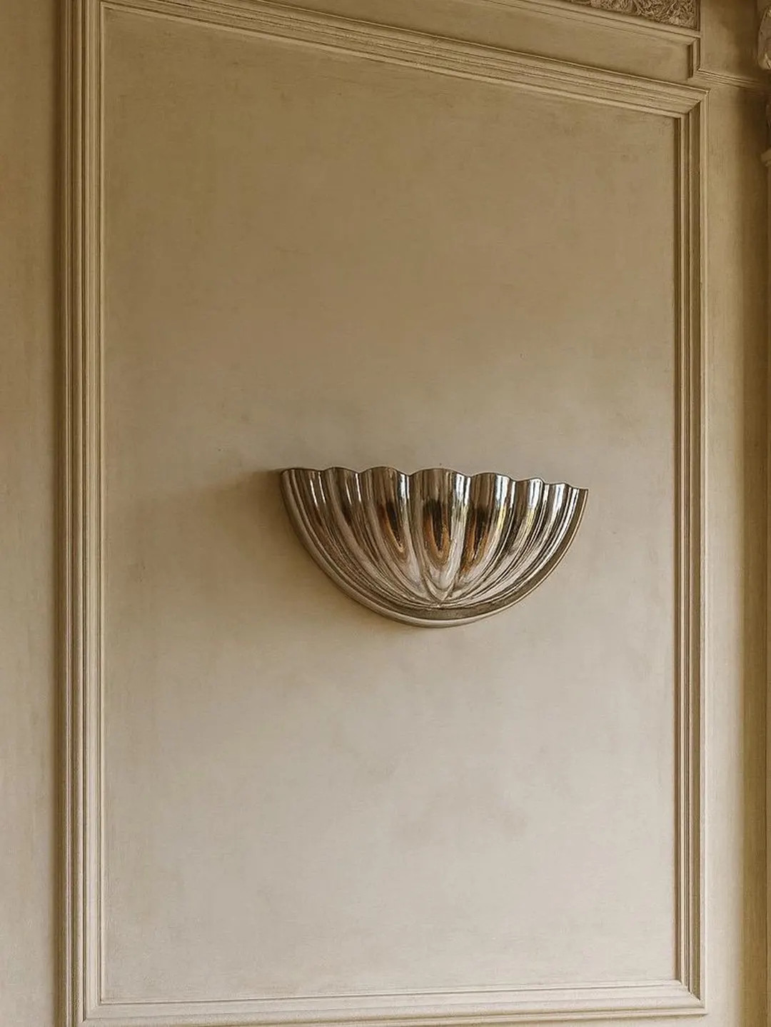 Handmade Silver Wall Sconce – Modern Half Dome Shell Design – Contemporary Luxury Wall Light... | Etsy (US)