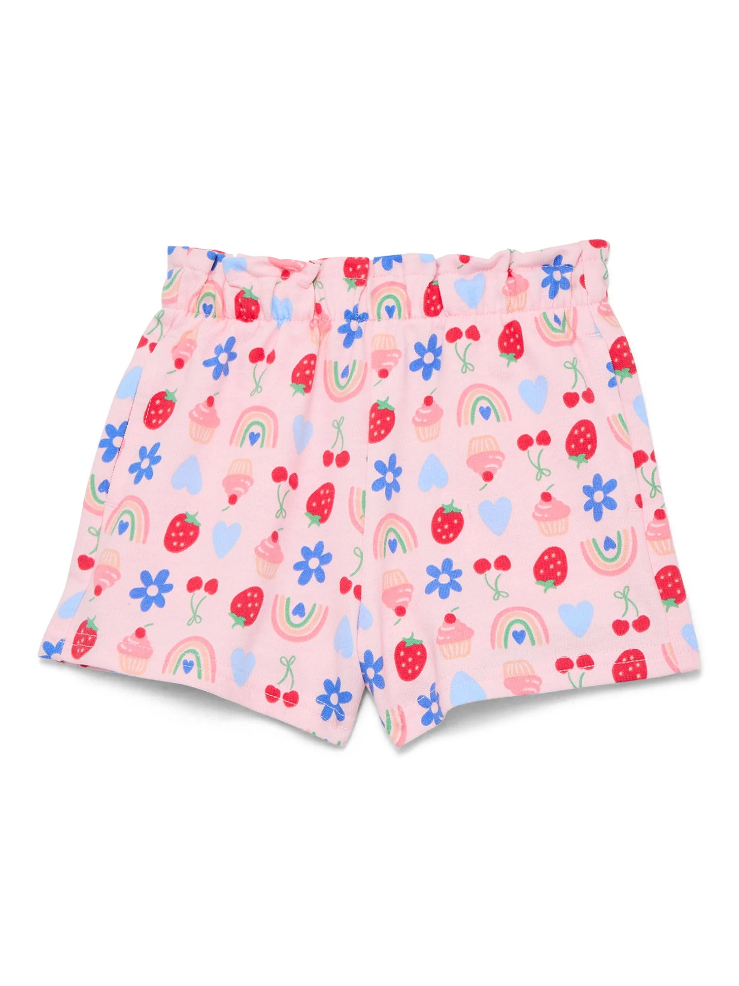 Wonder Nation Toddler Girls Pull On Knit Shorts, Sizes 18M-5T | Walmart (US)