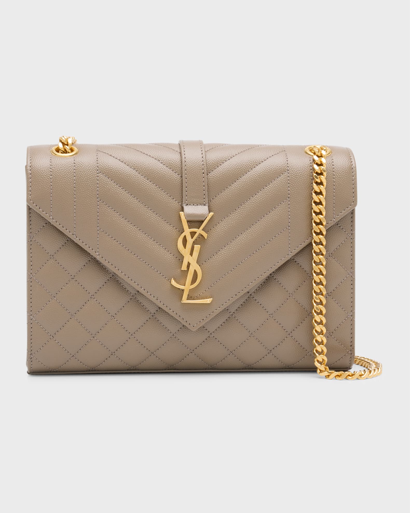Saint Laurent Medium YSL Envelope Chain Shoulder Bag | Neiman Marcus