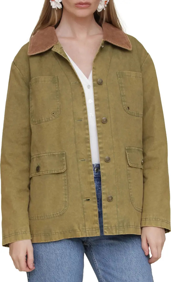 Contrast Collar Barn Jacket | Nordstrom