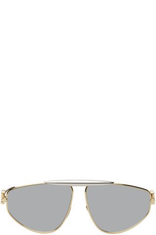Gold Spoiler New Aviator Sunglasses | SSENSE