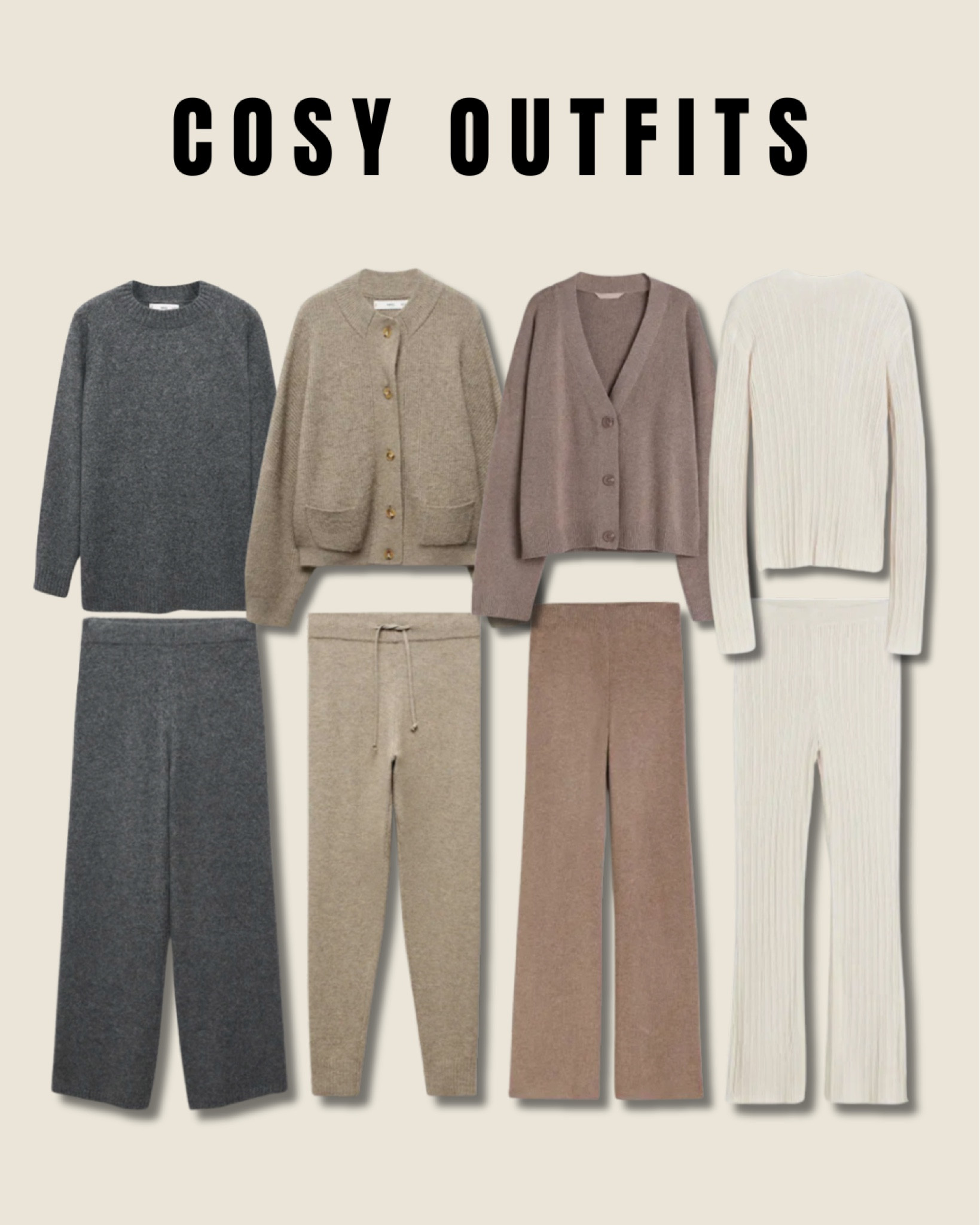 Cosy outfits for autumn 🍂

outfit inspiration, H&M, Mango, fine knitted cardigan, flared pants, matching sets, oversized vest, new now, online exclusive. 

#LTKSeasonal #LTKstyletip #LTKeurope