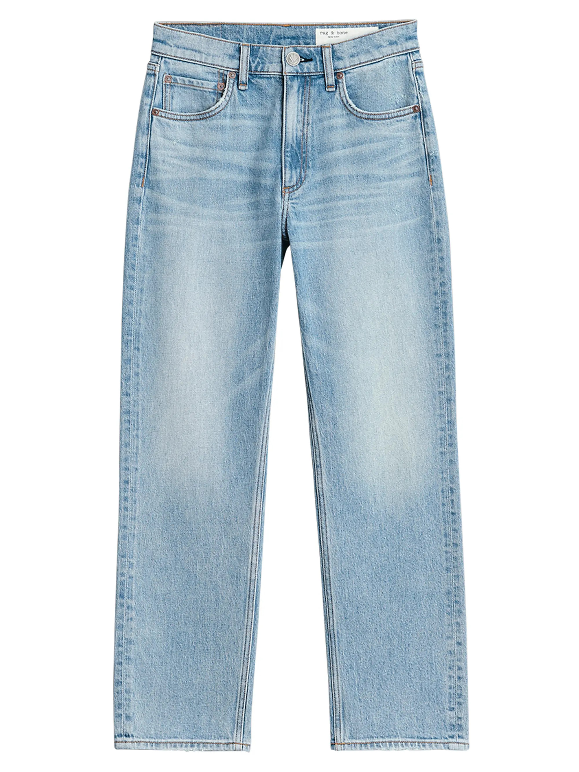 Harlow Straight Mid-Rise Cropped Jeans | Saks Fifth Avenue