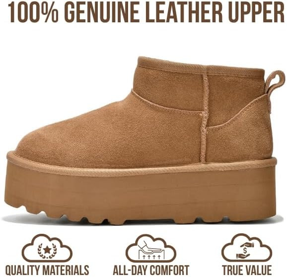 Project Cloud 100% Genuine Leather Ankle Boots for Women - Anti-Slip Memory Foam Insole Womens Bo... | Amazon (US)