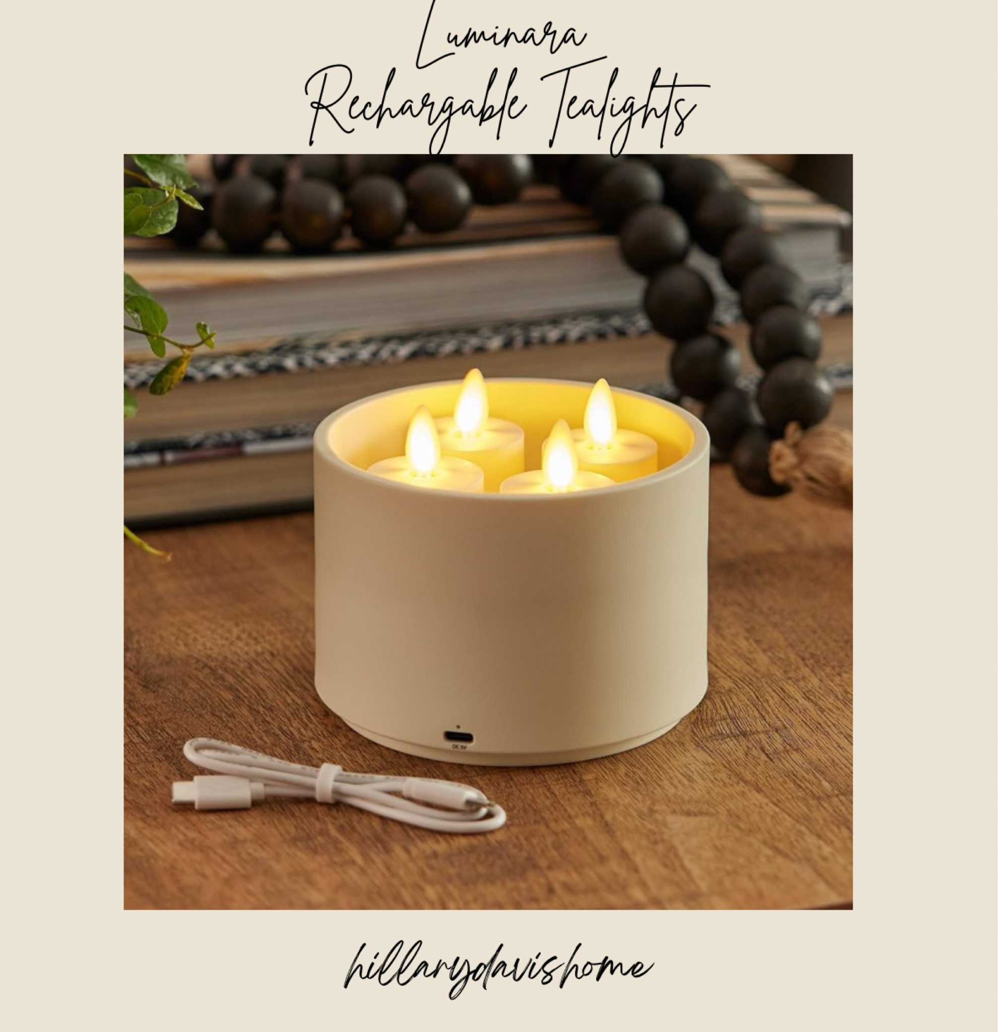 These rechargeable tea lights are such a game changer! I feel like I’m constantly switching out batteries, but love how you can just recharge when needed. Cozy season approved 😍✨

#LTKSeasonal #LTKHome