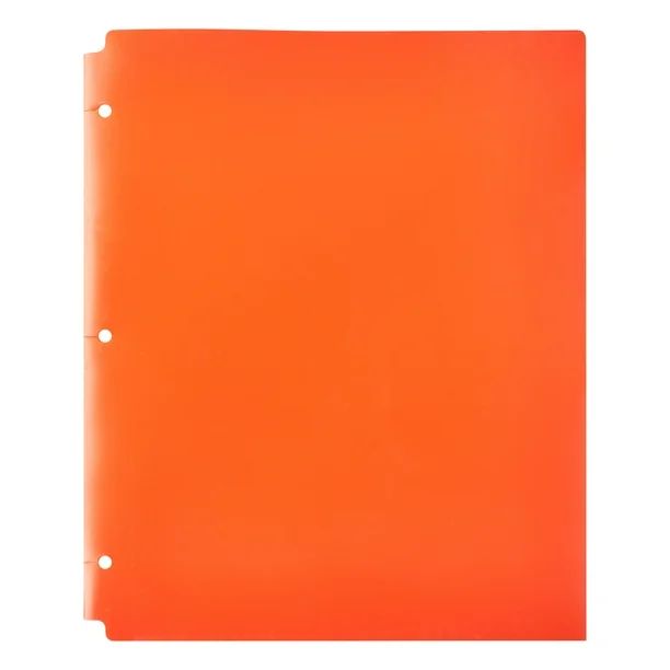 Pen+Gear 2-Pocket Poly Folder,  9.4" x 11.4", Orange - Walmart.com | Walmart (US)