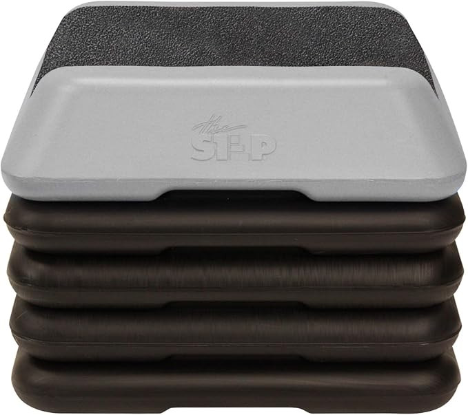 The Step (Made in USA) High Step Aerobic Platform and 4 Black Risers | Amazon (US)