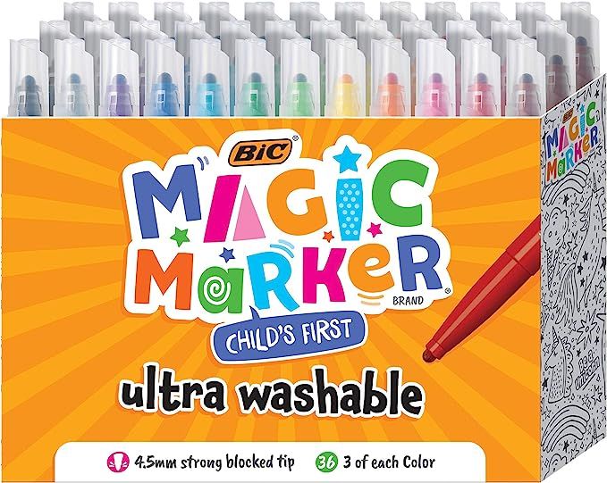 BIC Child's First Magic Marker, Assorted Colors, 36-Count | Amazon (US)