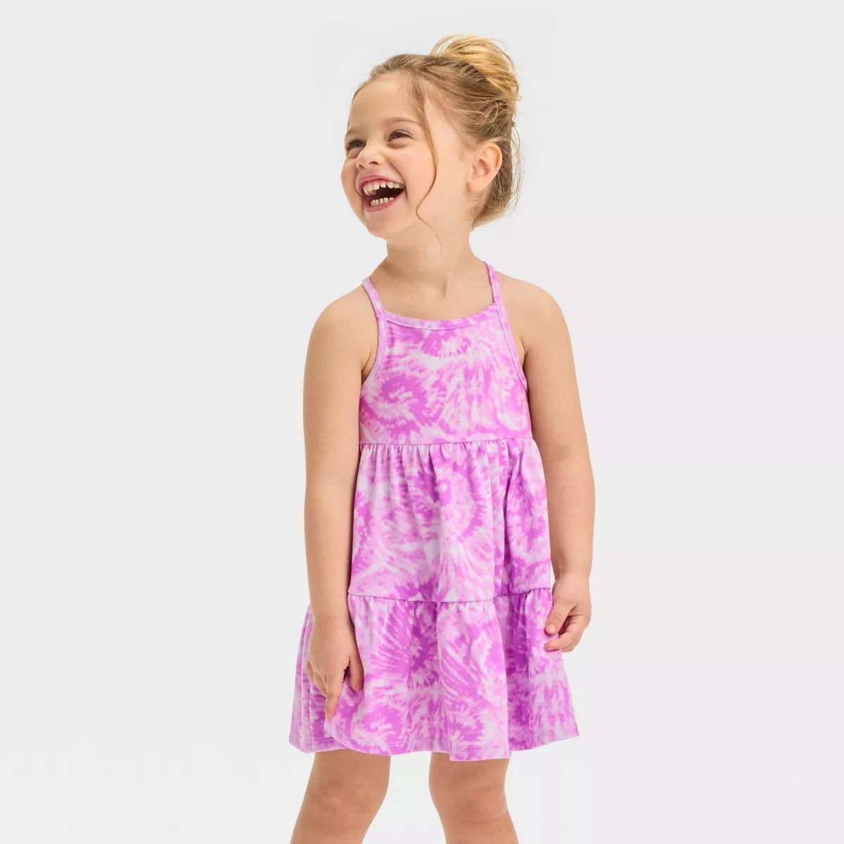Toddler Girls' Purple Tie Dye Tank Dress - Cat & Jack™ Purple | Target