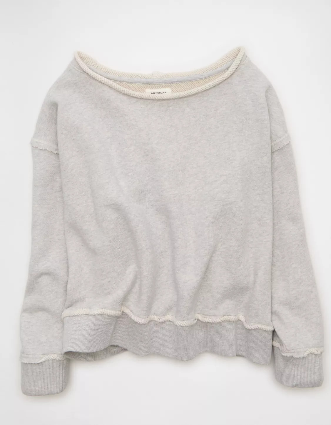 AE On a Roll Off-the-Shoulder Sweatshirt | American Eagle Outfitters (US & CA)
