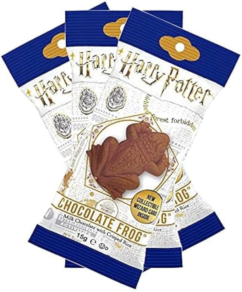 Jelly Belly Harry Potter Schokofrosch 3er Pack (3x15g) mit Sammelkarte von berühmten Hexen und Z... | Amazon (DE)