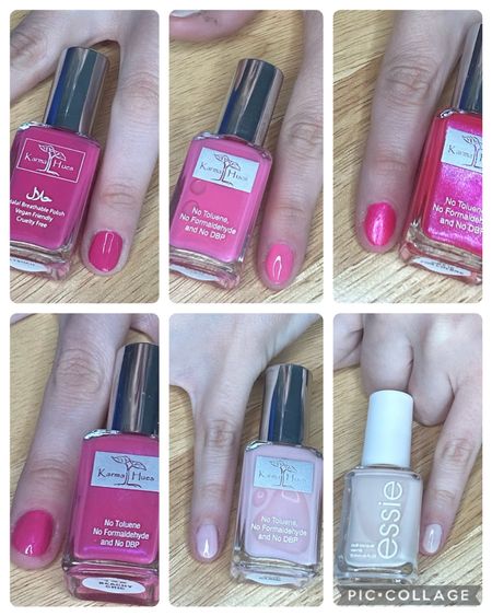 Karma hues nail polish 
Essie nail polish 


#LTKbeauty #LTKstyletip #LTKsalealert
