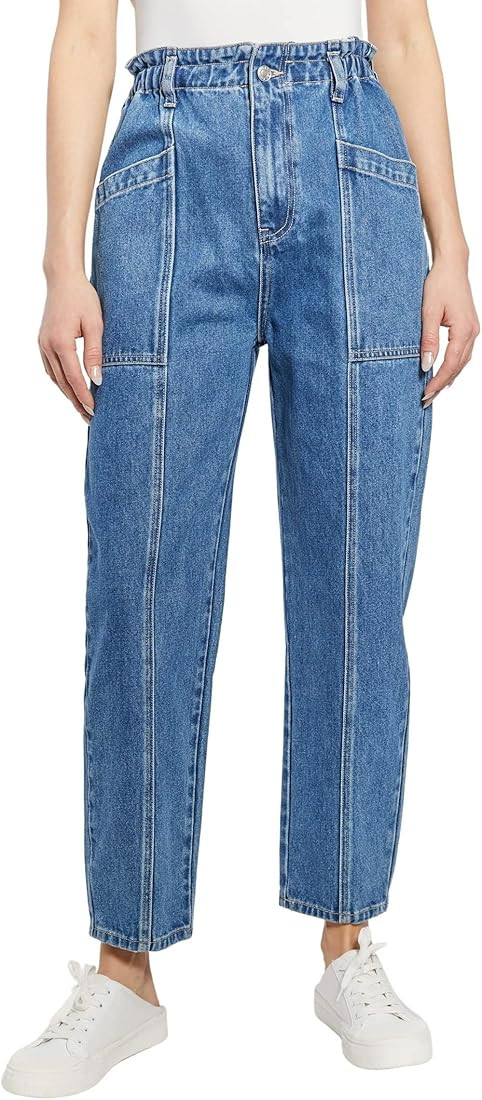O A T NEW YORK Women's Luxury Clothins Basic High Rise Denim Jeans with Five Pockets, Comfortable... | Amazon (US)