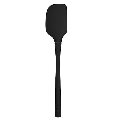 Tovolo Black Flex-Core All Silicone Spatula, Tapered Silicone Edge for Scraping, Ergonomic Handle, Heat-Resistant Rubber Spatula, BPA-Free & Dishwasher Safe Baking Tool & Kitchen Utensil | Amazon (US)