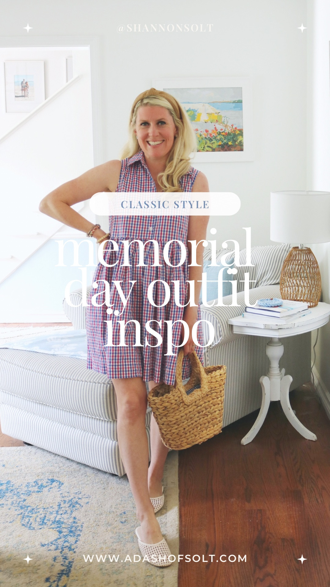 I love a RWB gingham dress and this one is a favorite of mine every summer! This style is no longer available but I did link one and the same fabric just a different style! 

Memorial Day, Memorial Day fashion, Memorial Day style, red white and blue, gingham, gingham dress, American style, American outfit, classic style, classic fashion, preppy style, preppy outfit, coastal style, coastal outfit, coastal grandmother, coastal granddaughter, summer style, summer dress 

#memorialday #memorialdayoutfit #redwhiteandblue #gingham #ginghamdress #summerdress #preppyoutfit #preppystyle #classicstyle

#LTKSeasonal #LTKStyleTip #LTKFindsUnder100