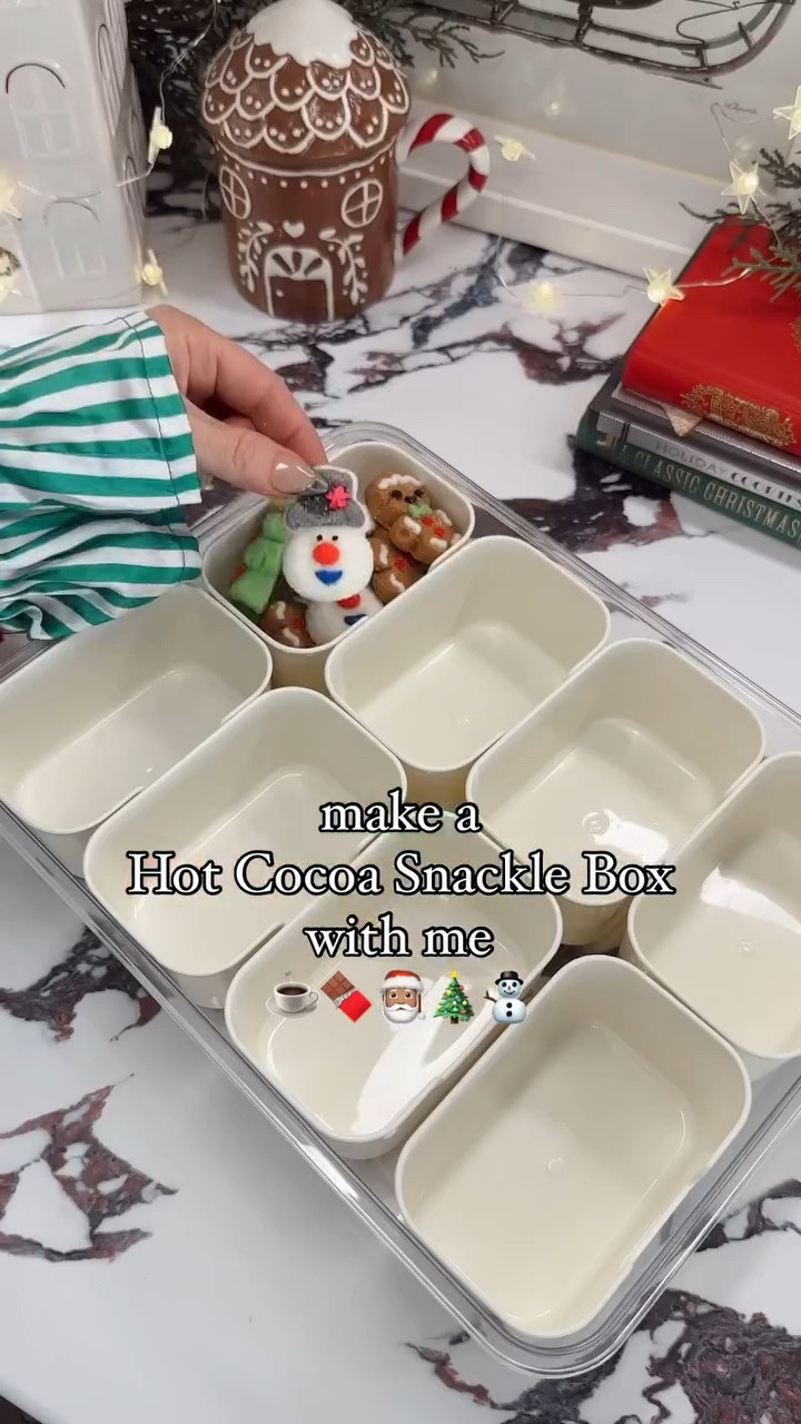 Building a hot cocoa snack box might just be my new favorite holiday tradition. I filled ours with all the cozy essentials — mini marshmallows, candy canes, chocolate chips, sprinkles, and every flavor of cocoa you can imagine. It’s the easiest way to make hot cocoa on the go (or on the ground by the tree) feel extra magical. Perfect for family movie nights, Christmas Eve traditions, or cozy winter weekends at home.

hot cocoa bar, christmas snack box, cozy christmas ideas, holiday hosting, christmas movie night, winter treats, hot chocolate toppings, diy hot cocoa kit, cozy winter traditions, christmas entertaining, family christmas ideas, cottage christmas, organic modern christmas, neutral christmas decor, cozy home ideas, festive kitchen ideas, holiday gift ideas, winter entertaining, christmas traditions, cozy holiday home

#LTKHoliday #LTKSeasonal #LTKHome