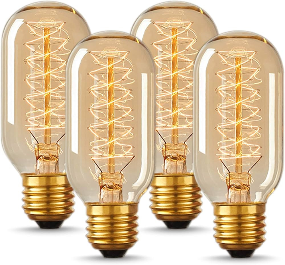Edison Bulbs, DORESshop Vintage Edison Light Bulbs 40 Watt, Incandescent Light Bulbs, T45, 110-13... | Amazon (US)
