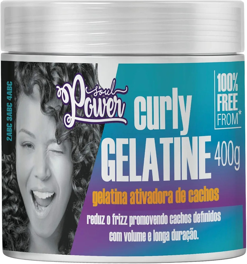 Gelatina Curly Gelatine Ativadora de Cachos 400G, Soul Power | Amazon (BR)