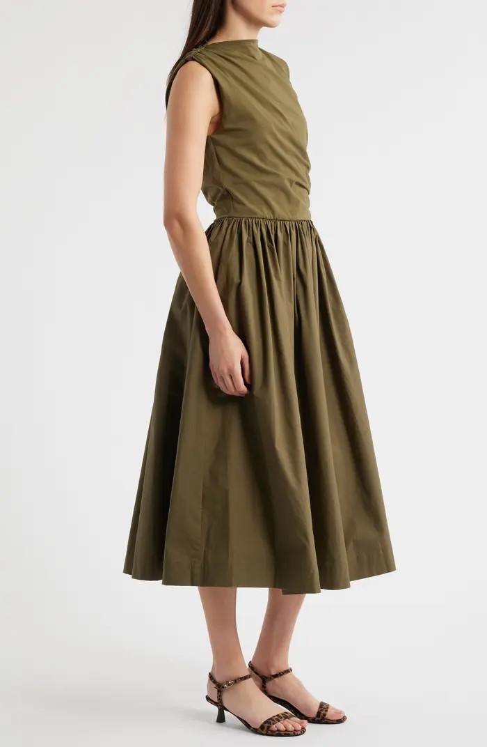 En Saison Mixed Media Midi Dress | Nordstrom | Nordstrom