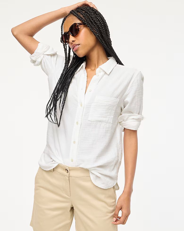 Gauze button-up shirt | J.Crew Factory