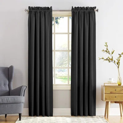 Millen Wayfair Basics® Thermal Room Darkening Rod Pocket Curtain Panel | Wayfair North America