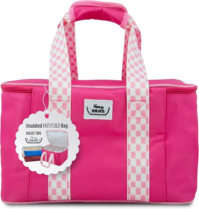 Fancy Panz - Pink Insulated Casserole Carrier Bag - Insulated Thermal Bags for Hot & Cold Food Ho... | Amazon (US)