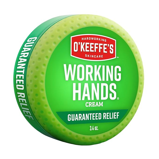 O'Keeffe's Working Hands Hand Cream for Extreme Dryness - 3.4 oz Jar (1 Pack) - Repairing Skincar... | Amazon (US)