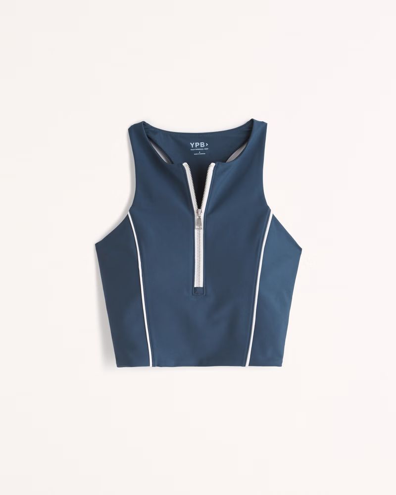 YPB Zip-Front Scuba Slim Tank | Abercrombie & Fitch (US)